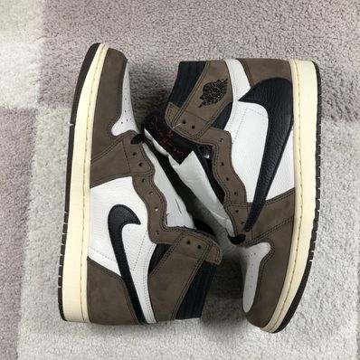 Travis Scott × Nike Air Jordan 1 Retro High OG TS SP "Sail/Dark Mocha"