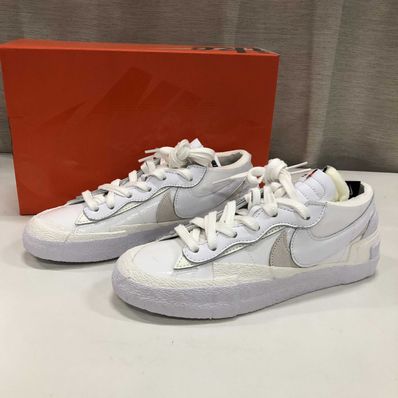 sacai × Nike Blazer Low "White Patent Leather"