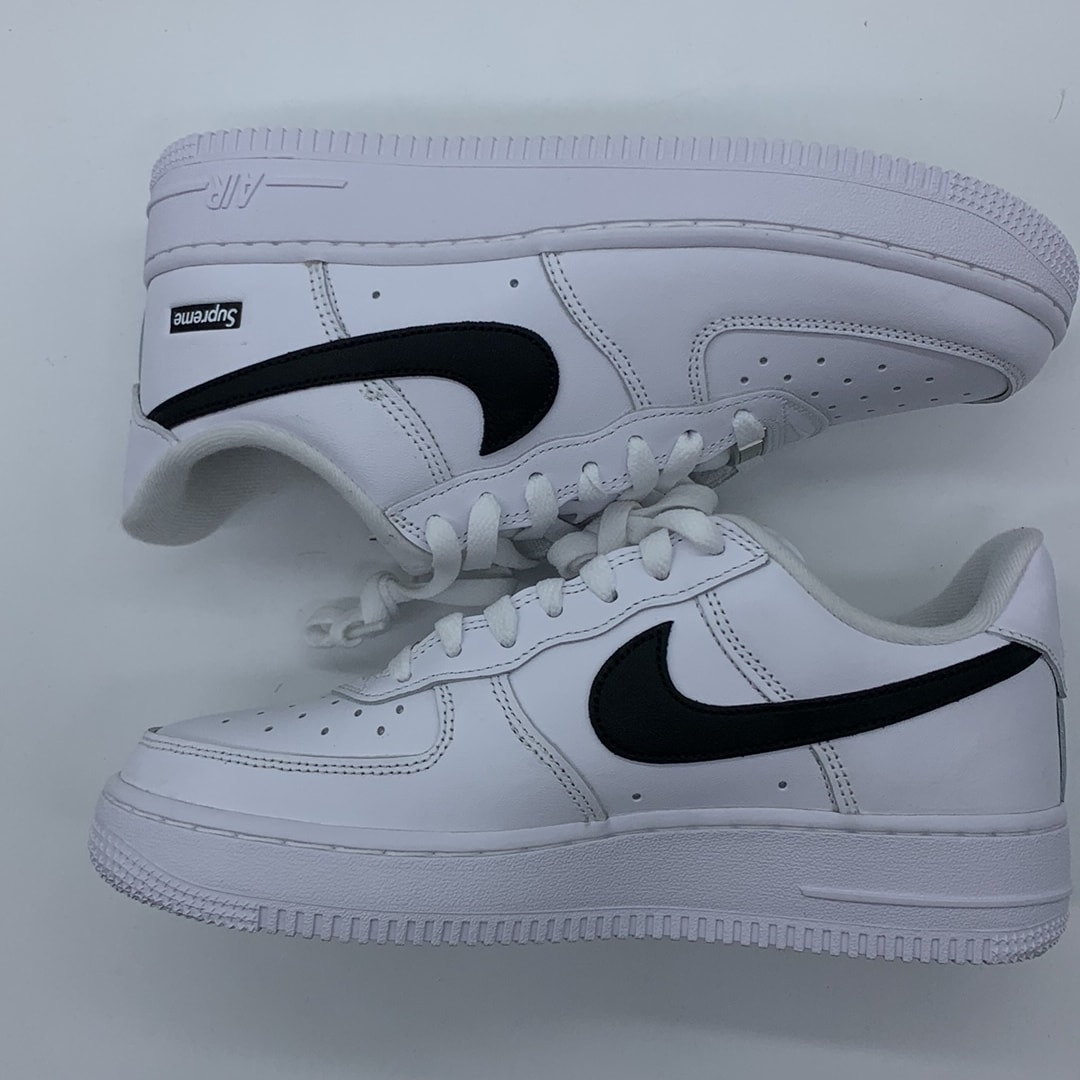 Supreme × Nike Air Force 1 Low "White/Black"
