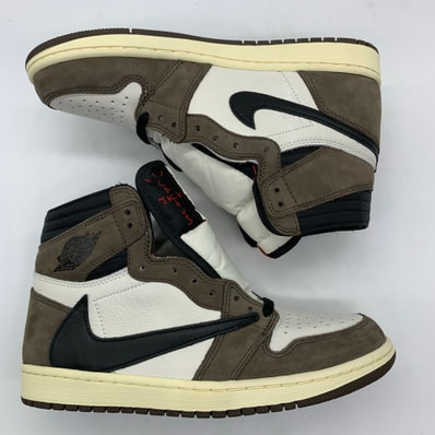 Travis Scott × Nike Air Jordan 1 Retro High OG TS SP "Sail/Dark Mocha"