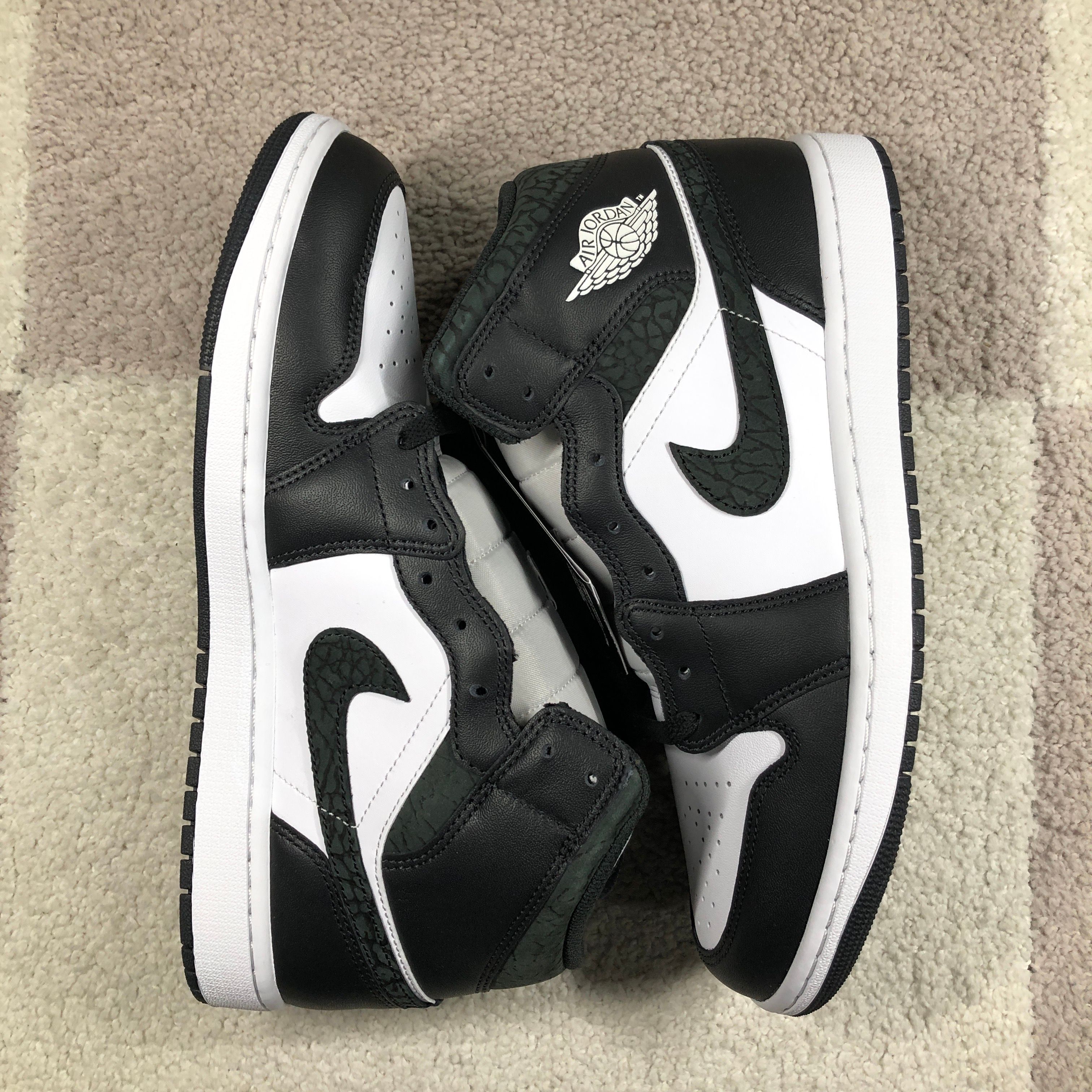 Nike Air Jordan 1 Mid "Panda Elephant/Safari"