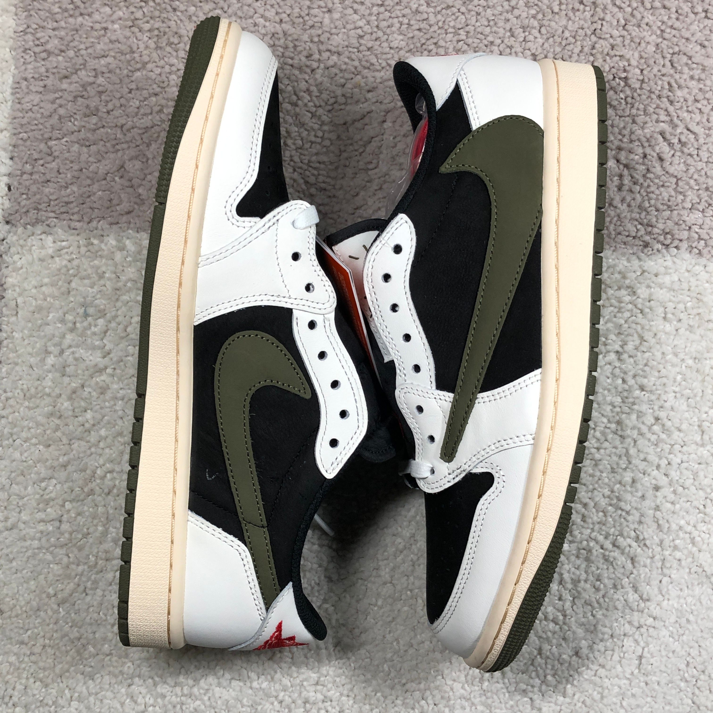 Travis Scott × Nike Women's Air Jordan 1 Low OG "Medium Olive"