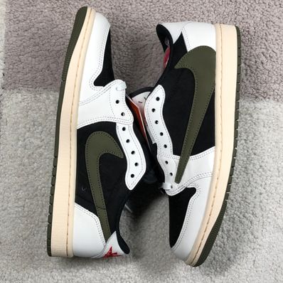 Travis Scott × Nike Women's Air Jordan 1 Low OG "Medium Olive"