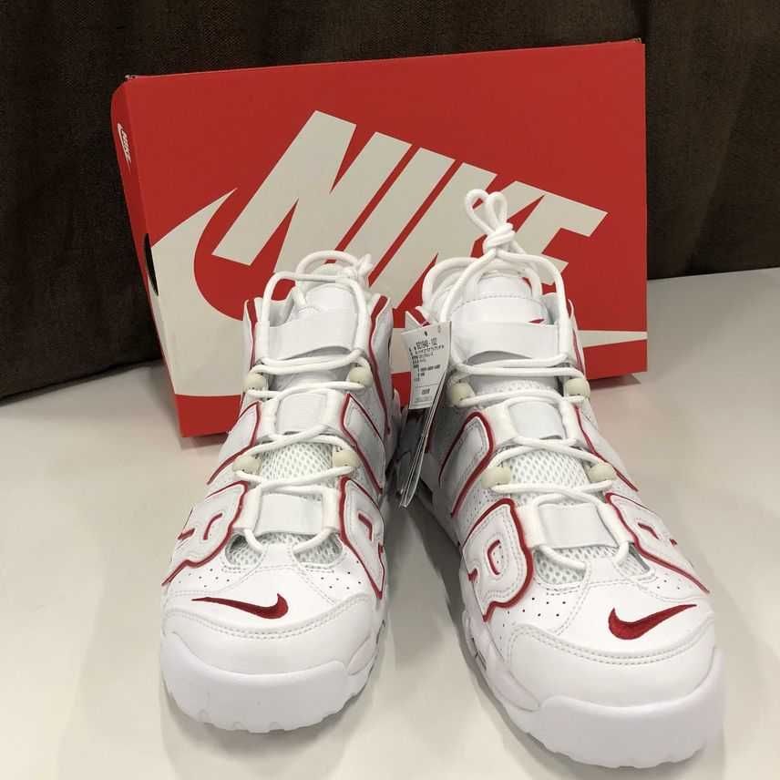 NIKE AIR MORE UPTEMPO "WHITE/VARSITY RED" (2021)