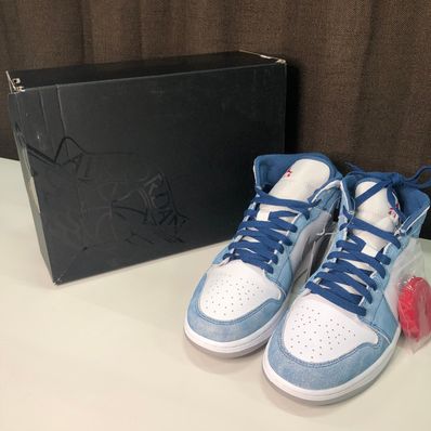 Nike Air Jordan 1 Mid SE "White/Hyper Royal/Red"