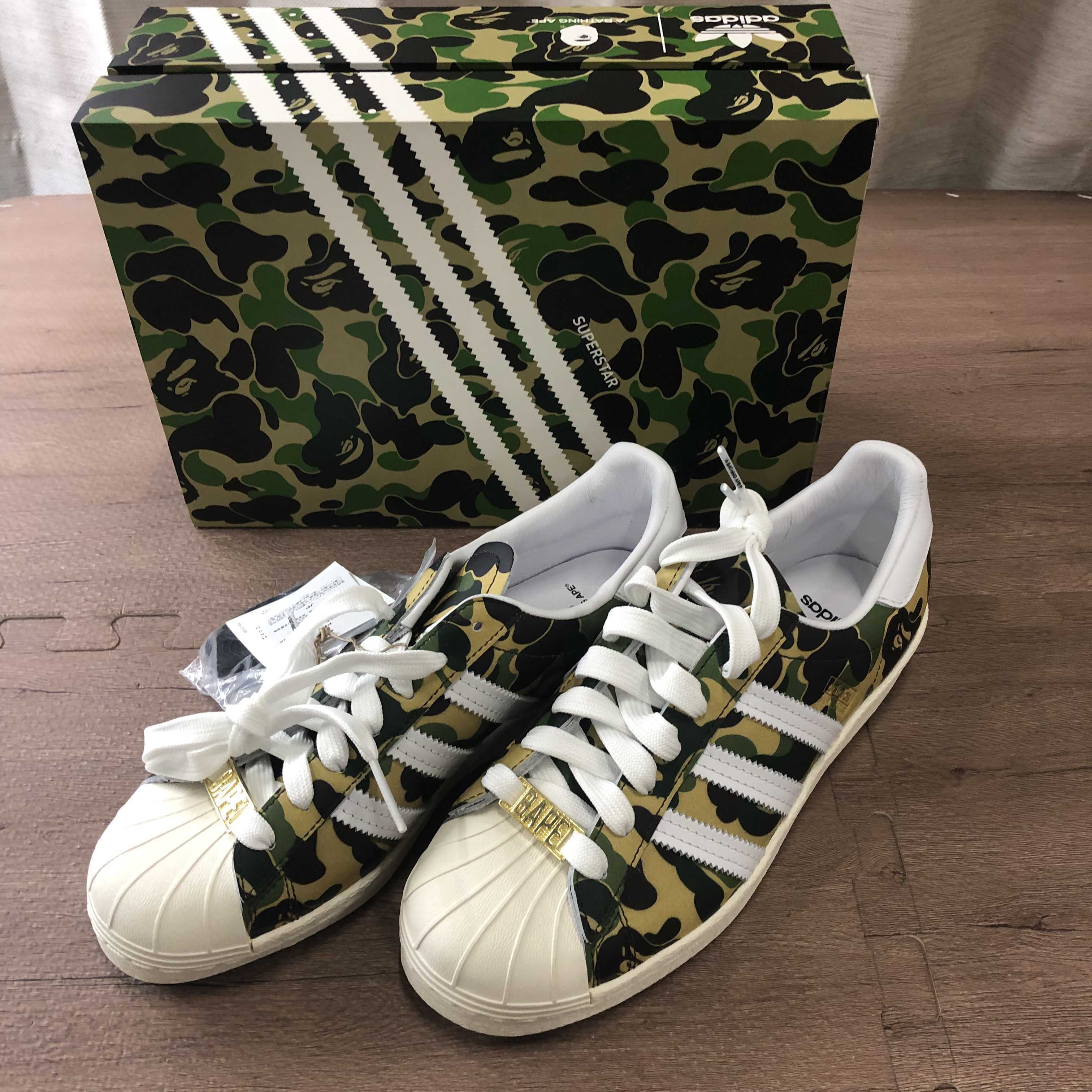 A BATHING APE®︎ × adidas Superstar 80's "Green Camo"
