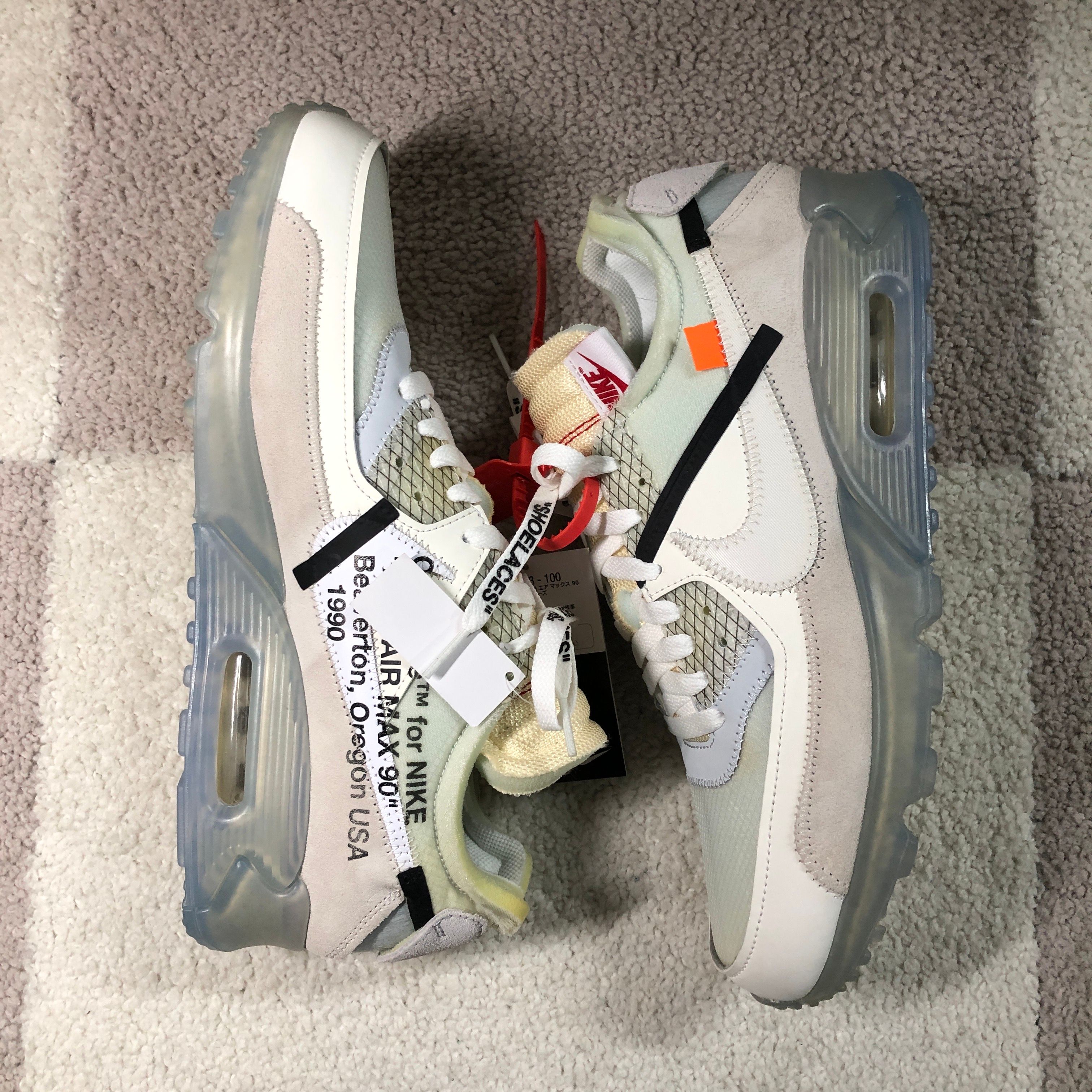 Off-White × Nike Air Max 90 "The 10/Sail"