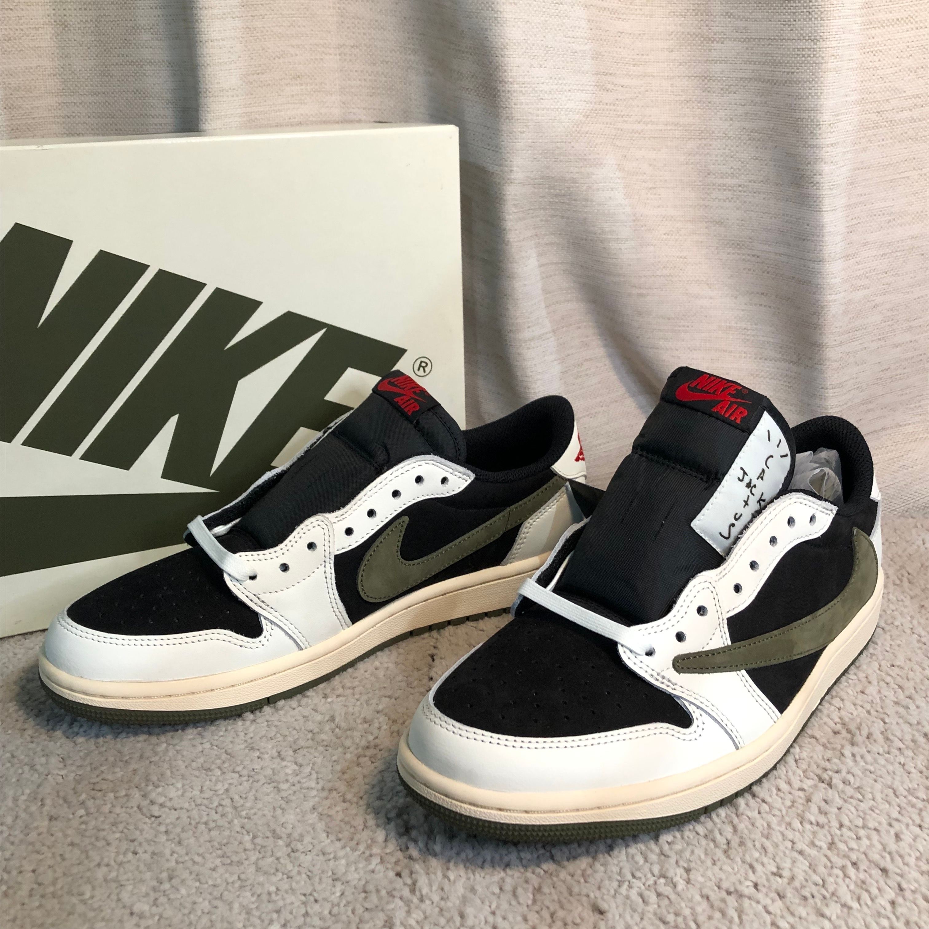 Travis Scott × Nike Women's Air Jordan 1 Low OG "Medium Olive"