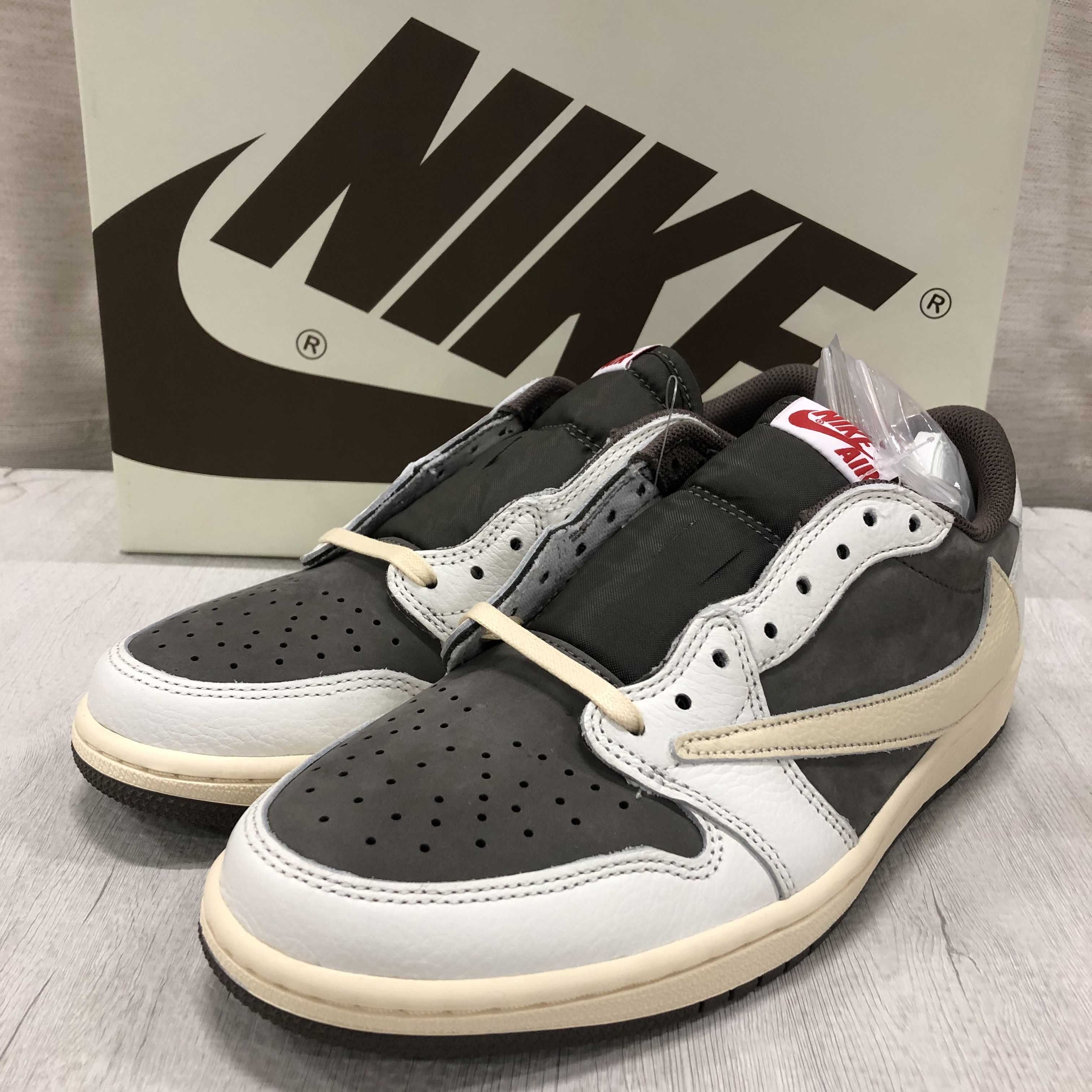 Travis Scott × Nike Air Jordan 1 Low OG SP "Reverse Mocha/Sail and Ridgerock"