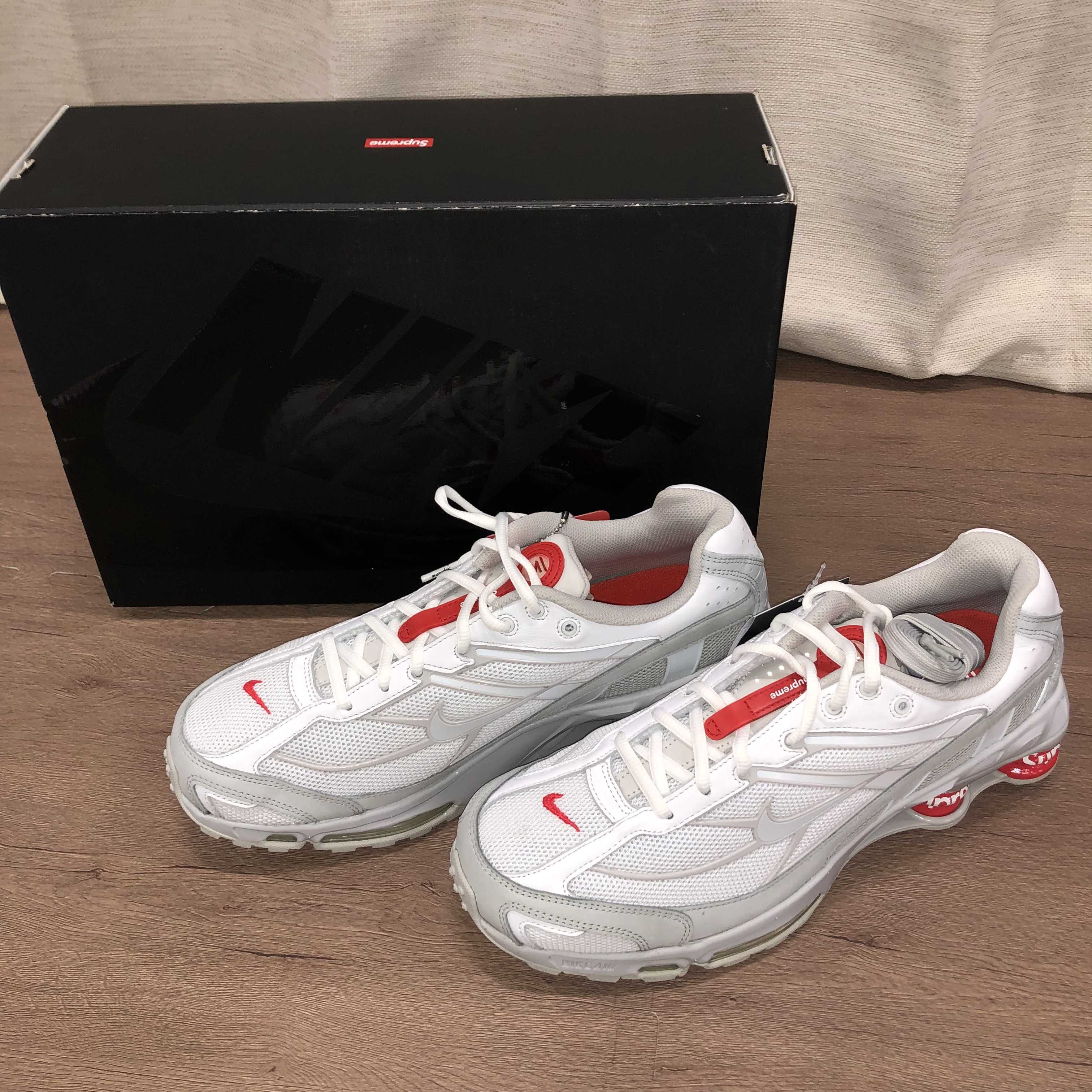Supreme × Nike Shox Ride 2 "White/Grey Fog/Flat Platinum"