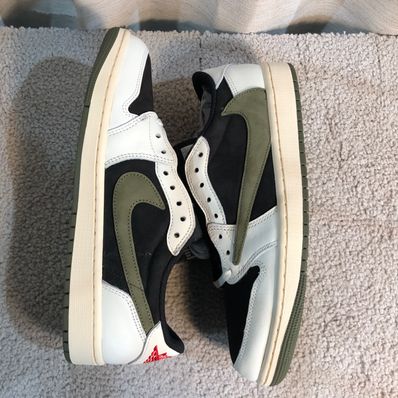 Travis Scott × Nike Women's Air Jordan 1 Low OG "Medium Olive"