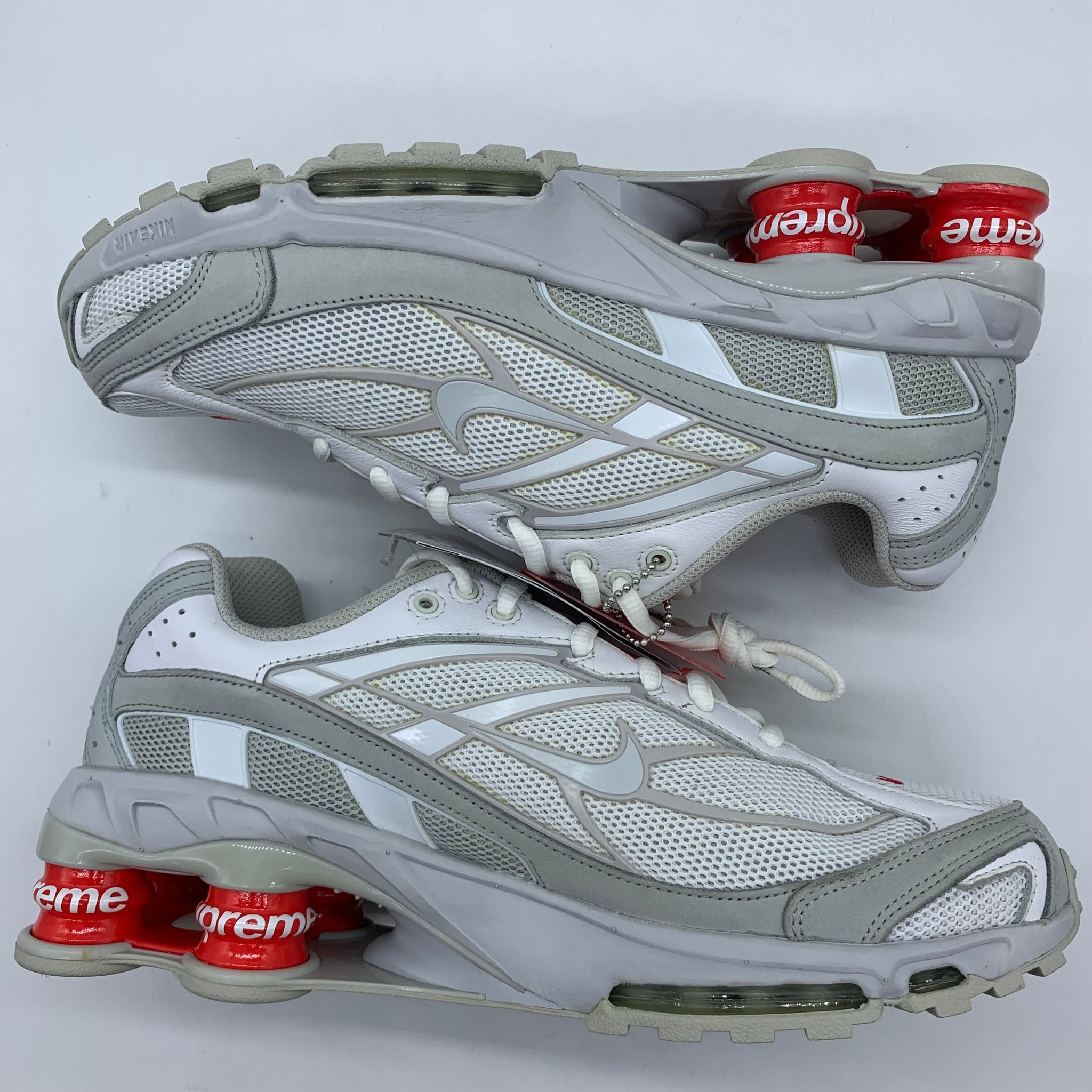 Supreme × Nike Shox Ride 2 "White/Grey Fog/Flat Platinum"
