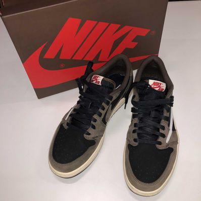 Travis Scott × Nike Air Jordan 1 Low OG SP-T "Black/Dark Mocha"