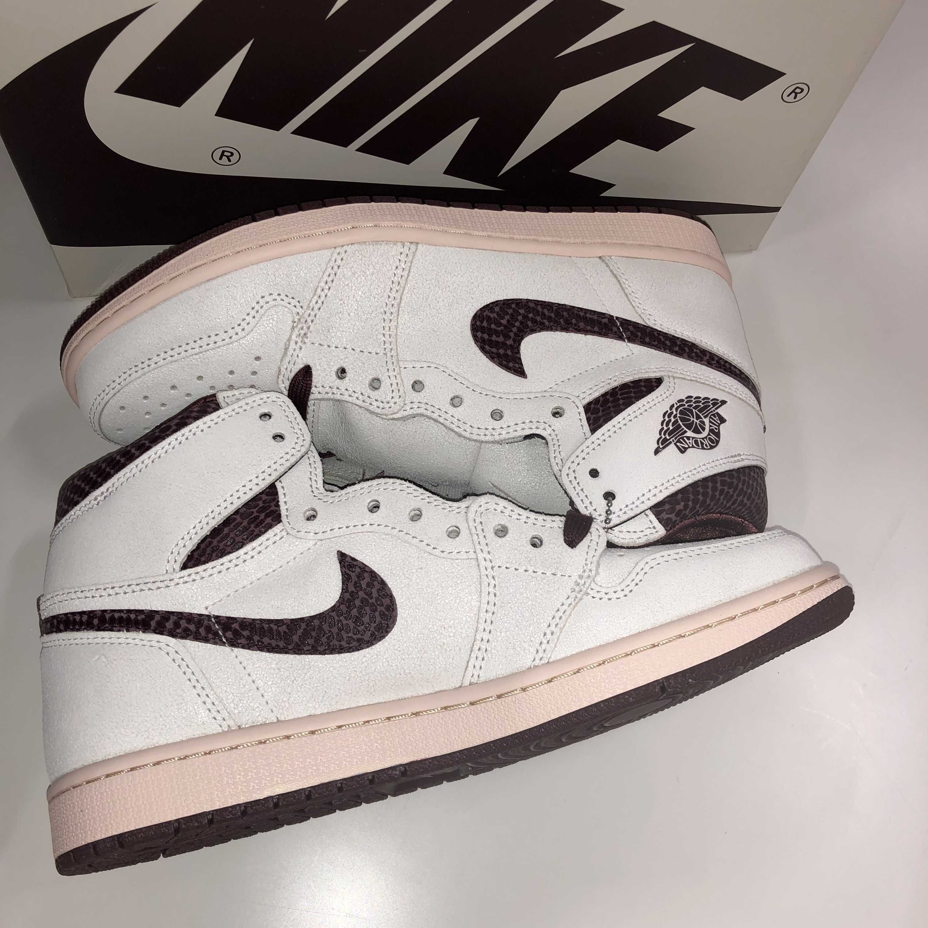 A Ma Maniere × Nike Air Jordan 1 Retro High OG "Sail and Burgundy"