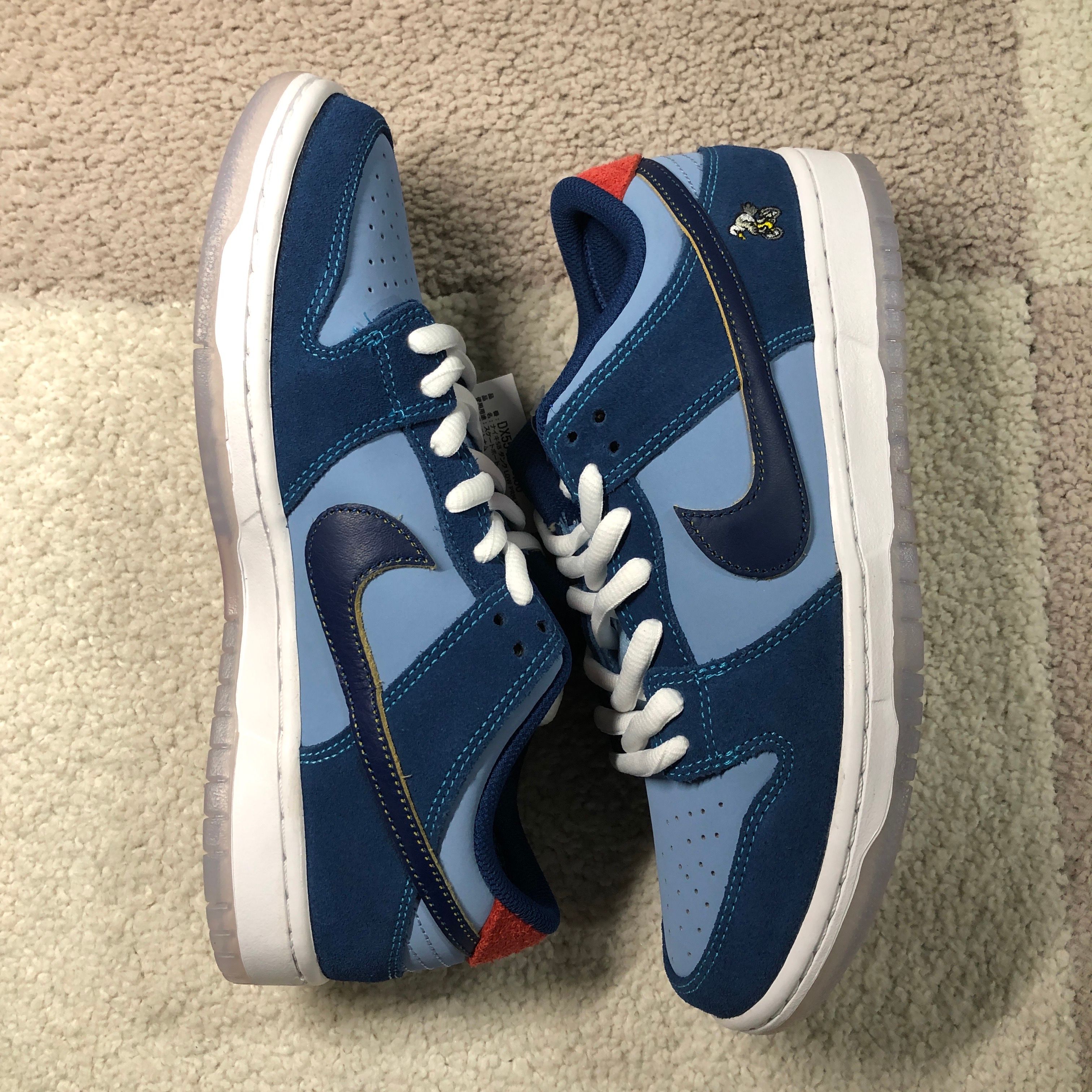 Why So Sad? × Nike SB Dunk Low "Coastal Blue/Speed Yellow-University Red"