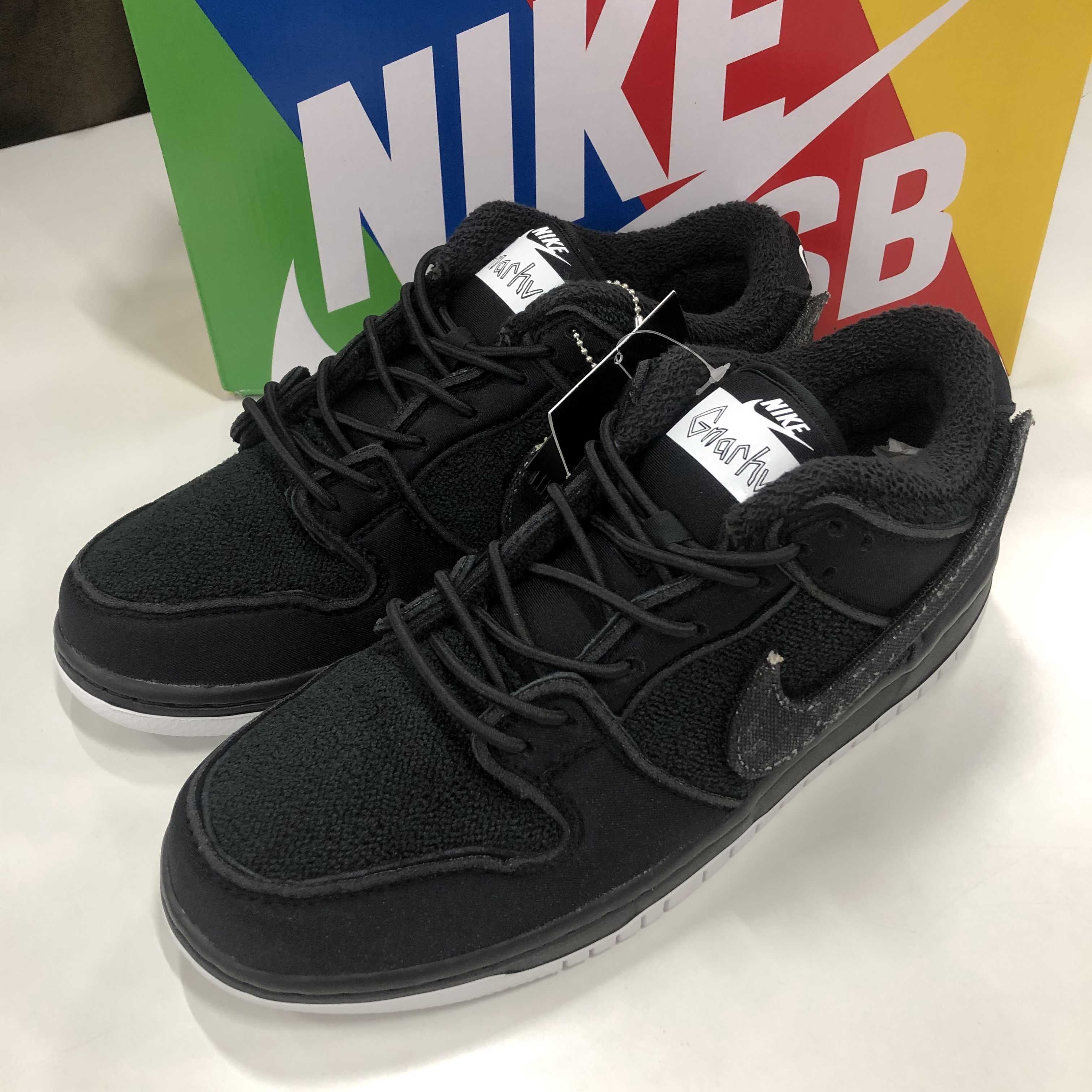Gnarhunters × Nike SB Dunk Low "Black/White"