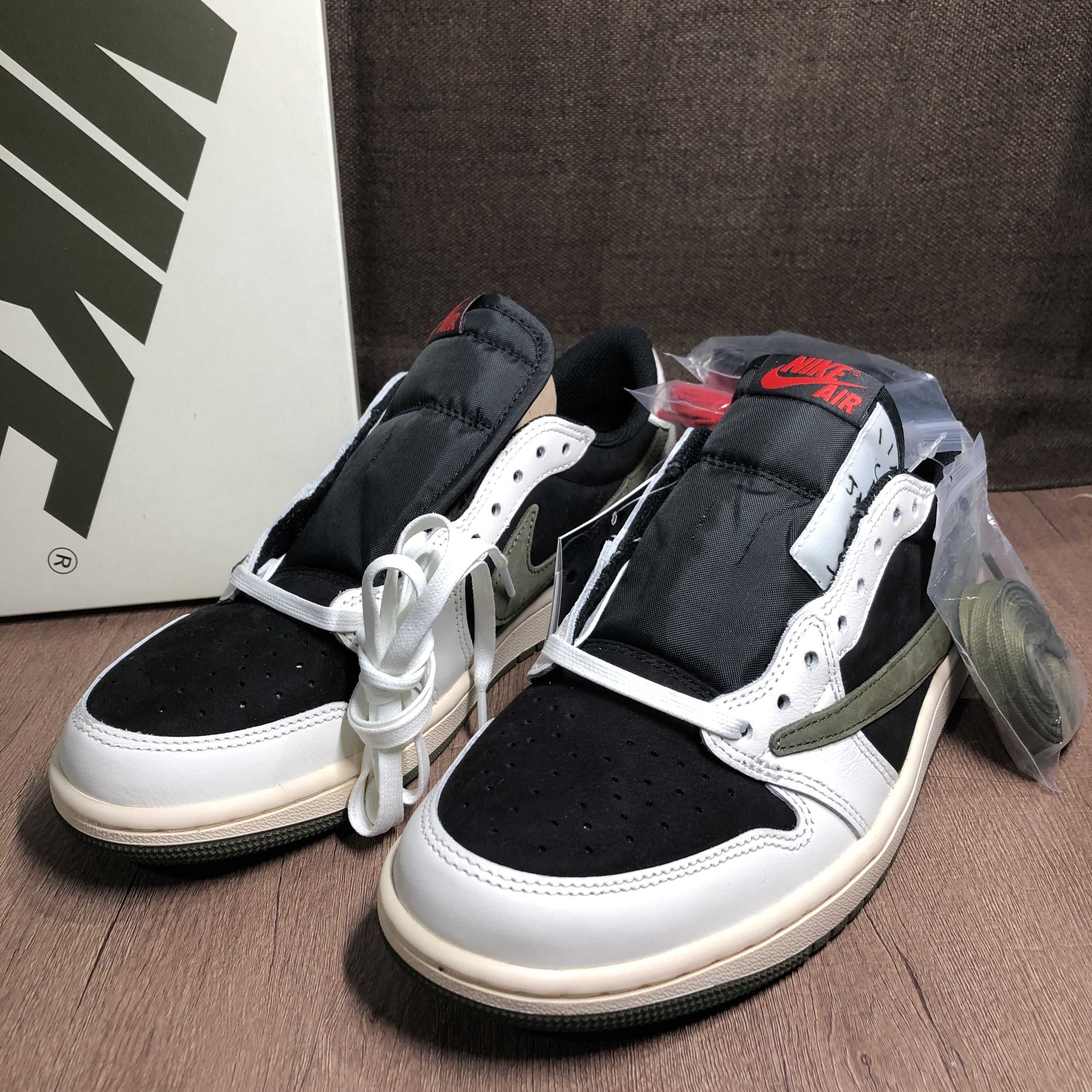 Travis Scott × Nike Women's Air Jordan 1 Low OG "Medium Olive"