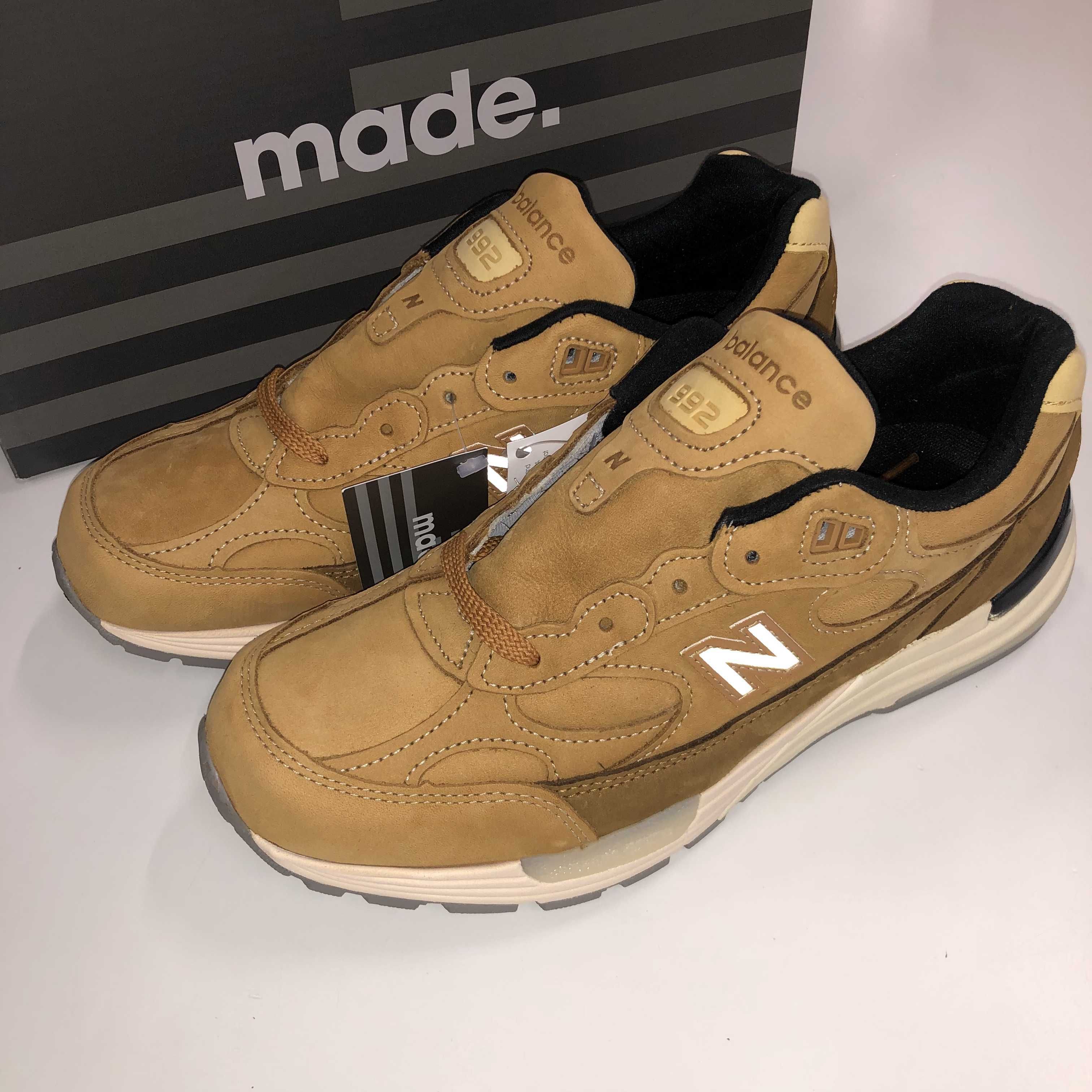 New Balance 992 Made in USA "Tan/Brown"