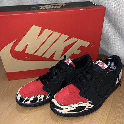 Sole Fly × Nike Air Jordan 1 Low "Black and Sport Red"