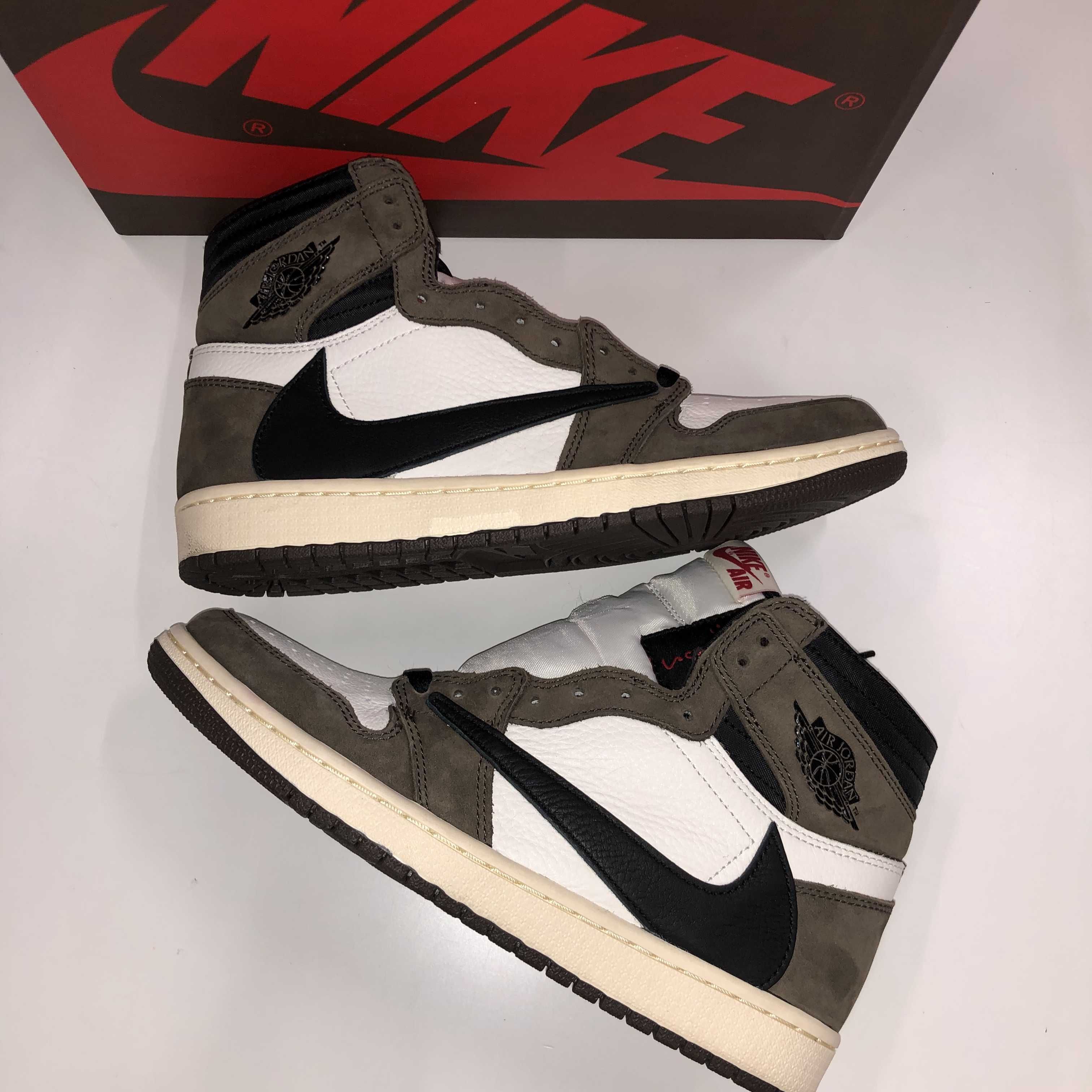 Travis Scott × Nike Air Jordan 1 Retro High OG TS SP "Sail/Dark Mocha"