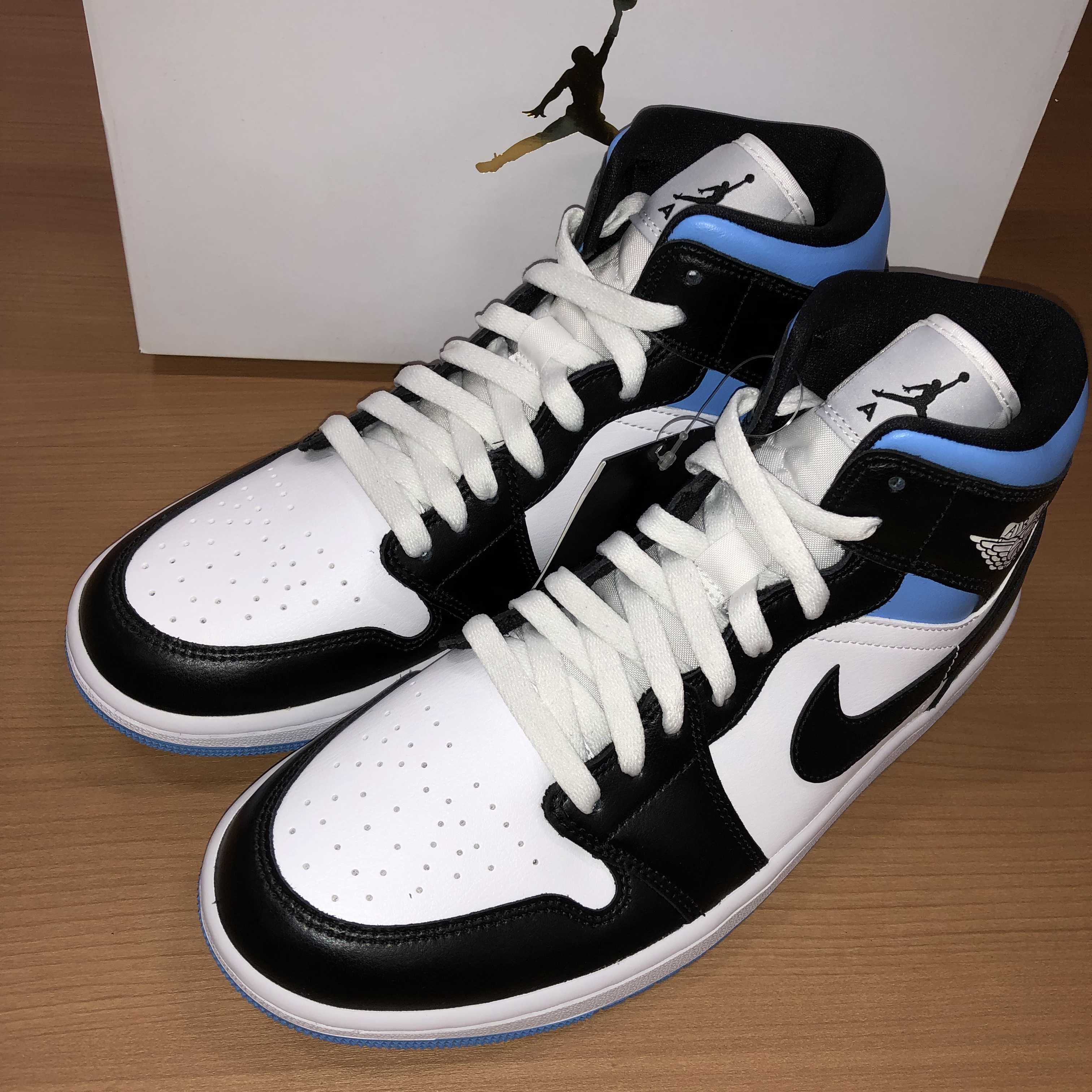 Nike Women's Air Jordan 1 Mid "Black/University Blue"