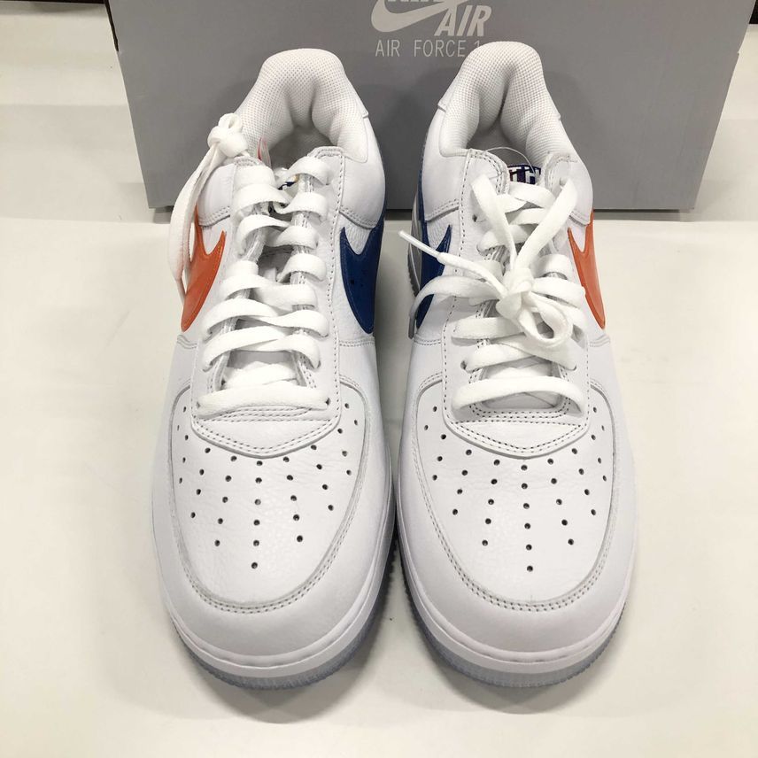 KITH × Nike Air Force 1 Low "White/Rush Blue/White/Brilliant Orange"
