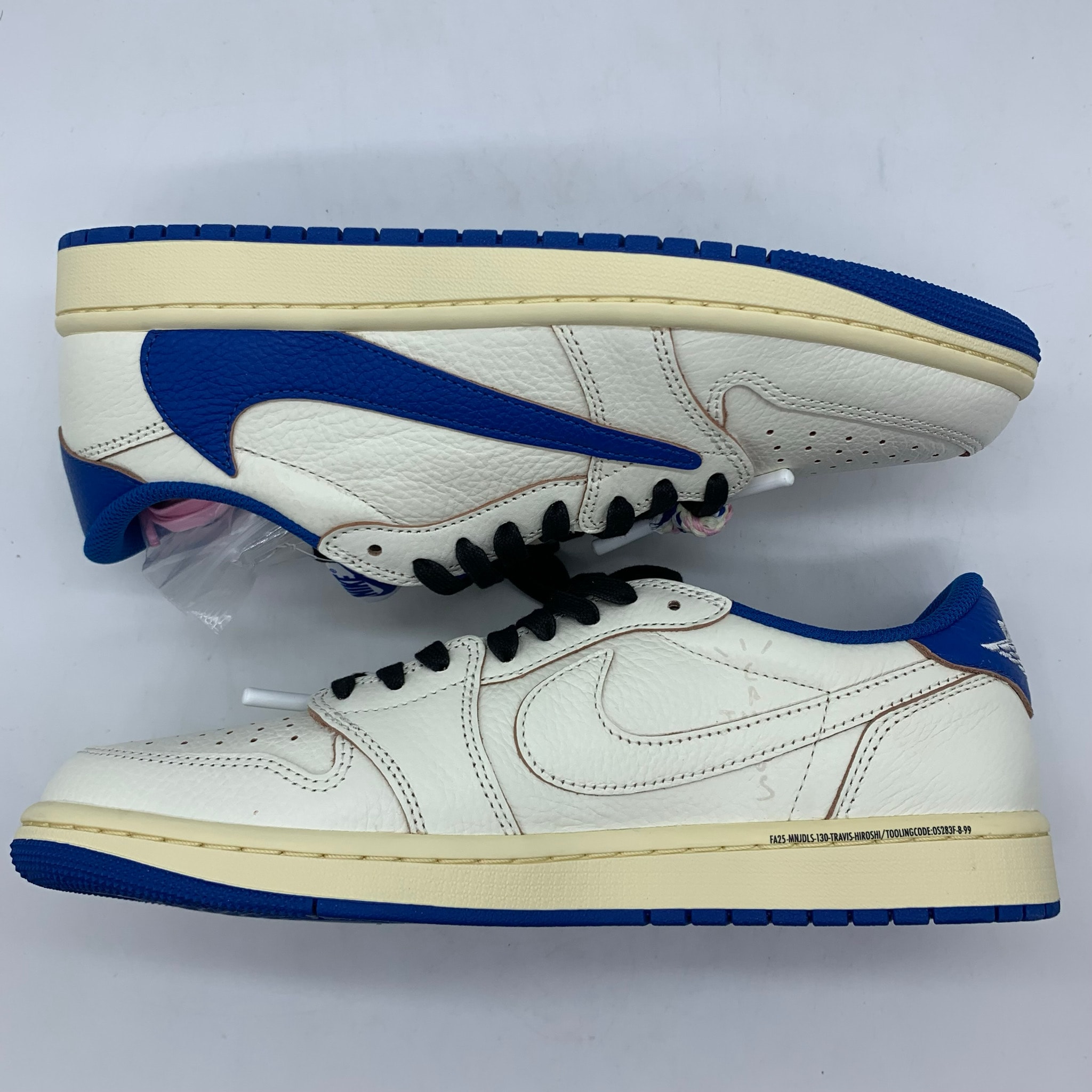 Travis Scott × fragment design × Nike Air Jordan 1 Low OG "Sail/Military Blue"