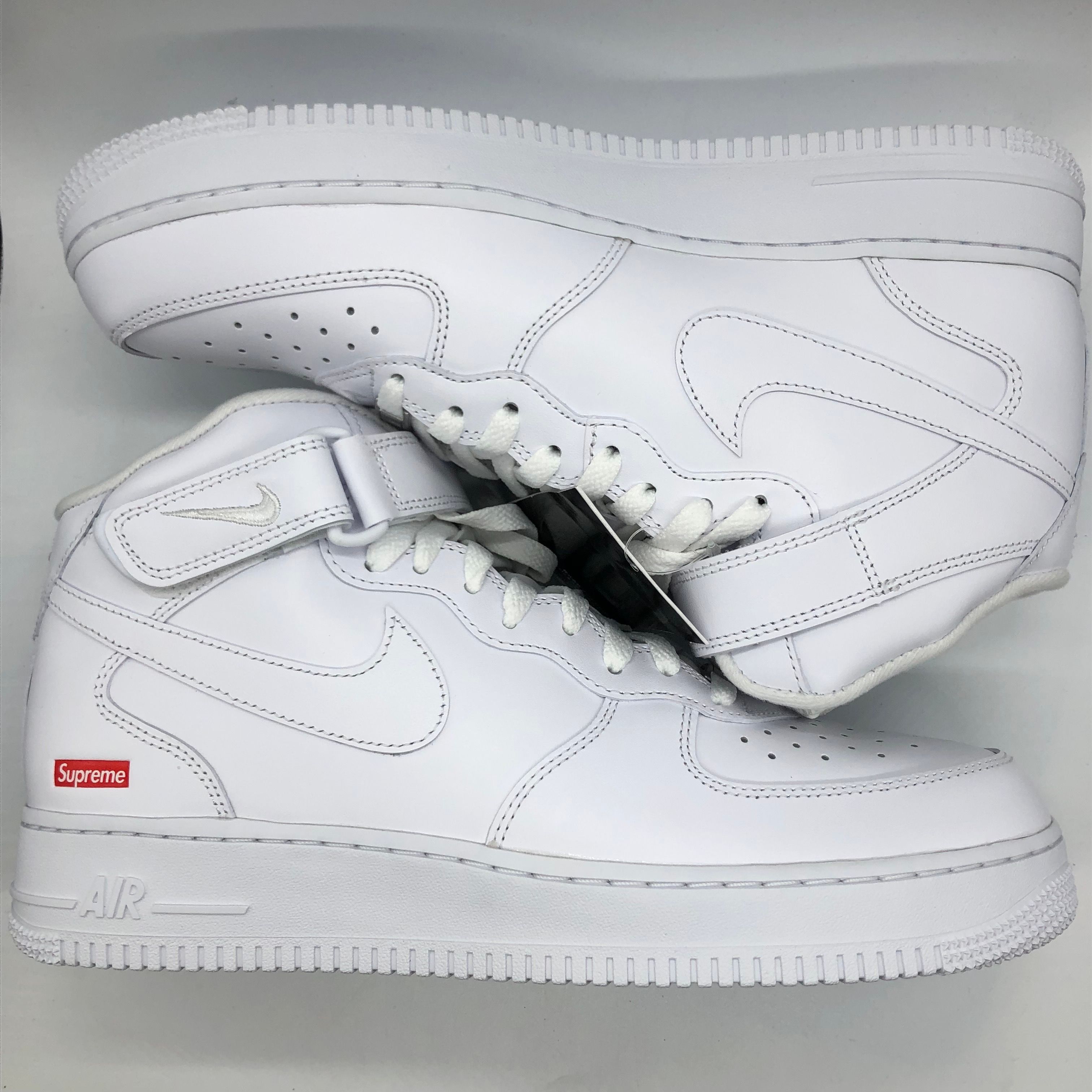 Supreme × Nike Air Force 1 Mid "White" FW24