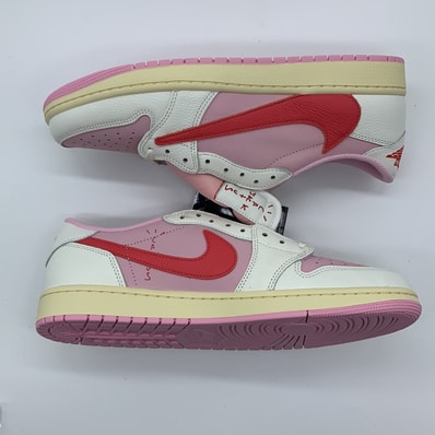Travis Scott × Nike Air Jordan 1 Retro Low OG "Sail/Tropical Pink"