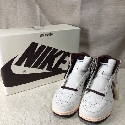 A Ma Maniere × Nike Air Jordan 1 Retro High OG "Sail and Burgundy"