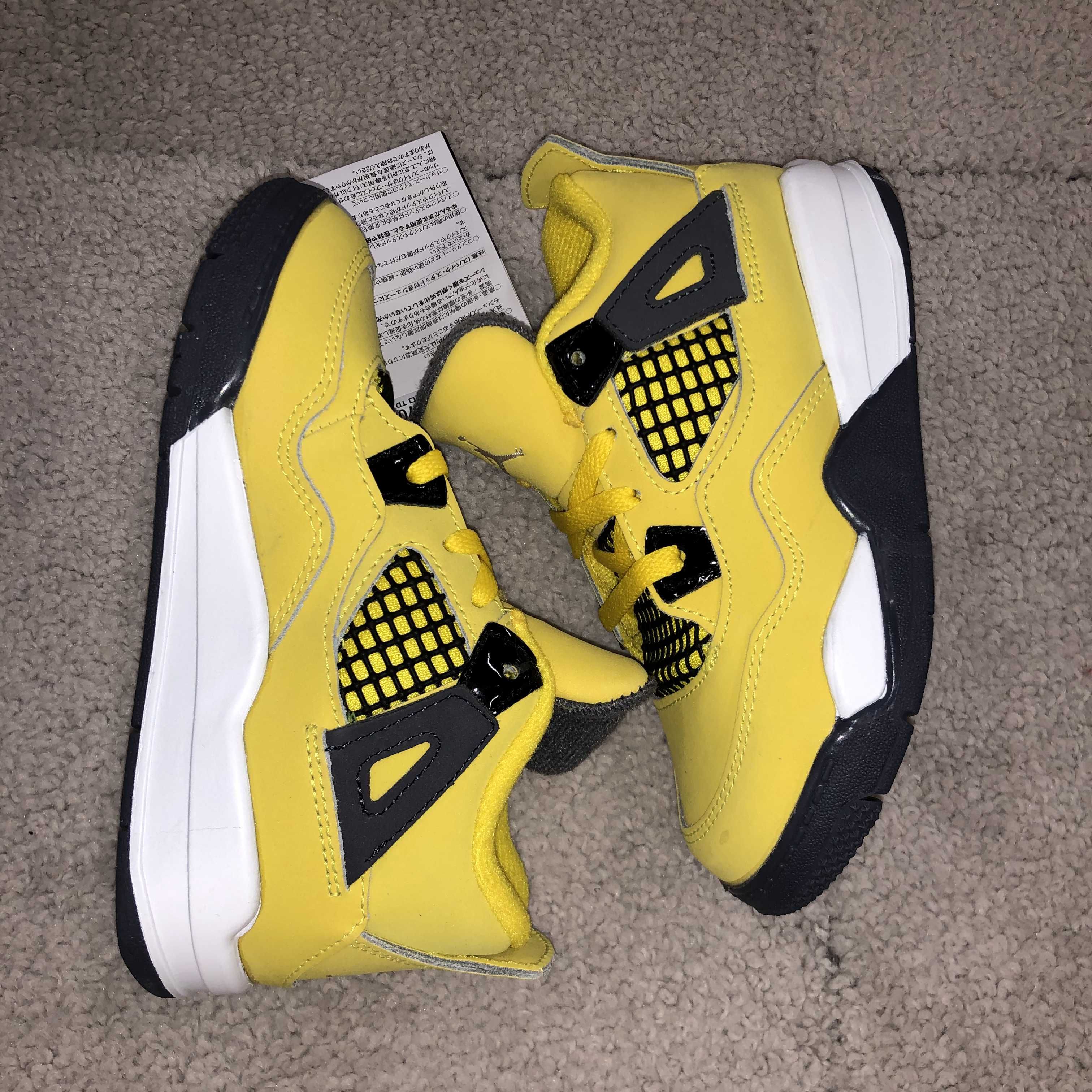 Nike TD Air Jordan 4 "Tour Yellow"