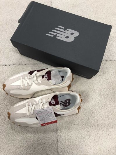 New Balance Women's 327 "White/Dark Red"