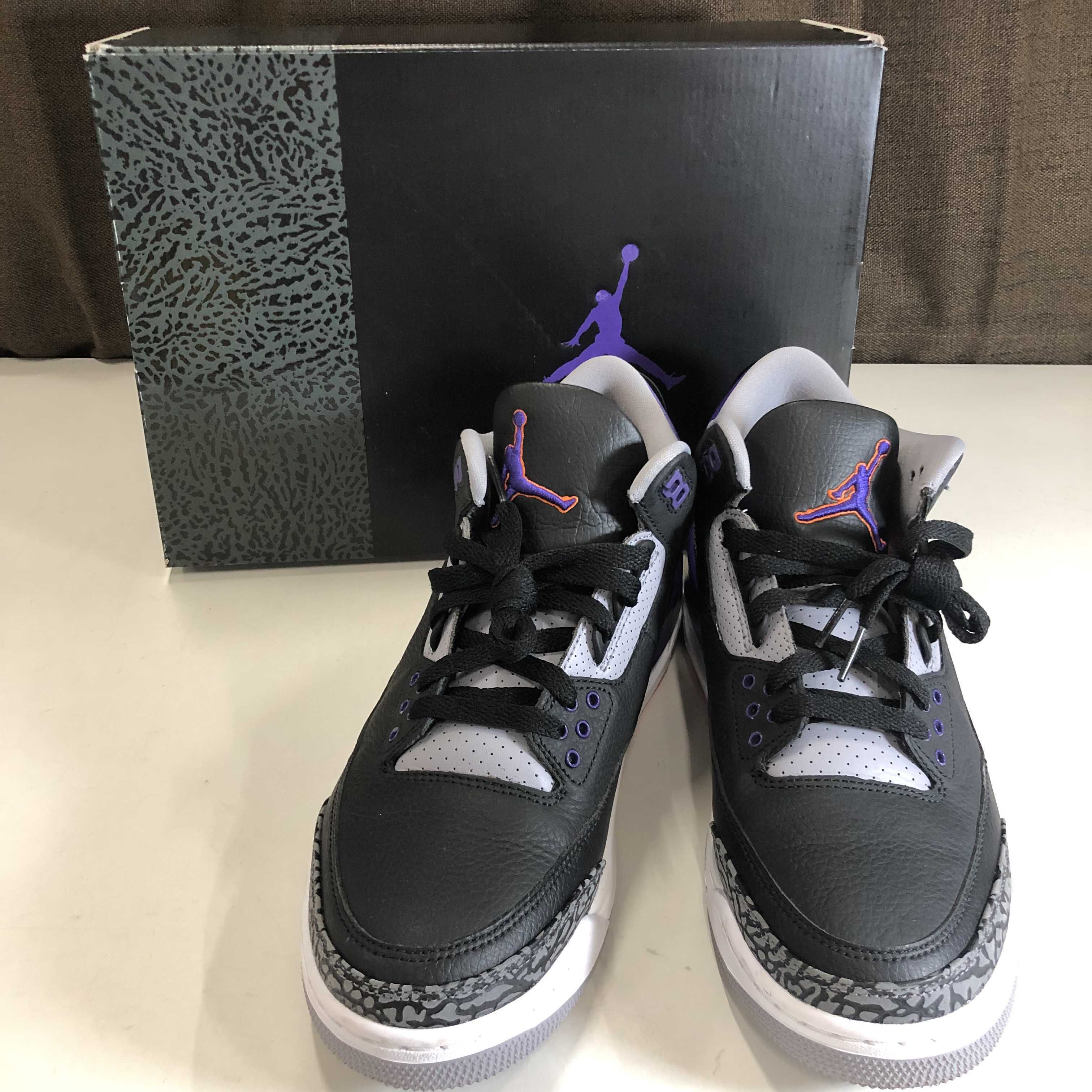 Nike Air Jordan 3 Retro "Black/Court Purple"
