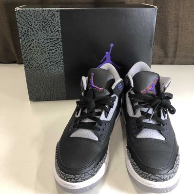 Nike Air Jordan 3 Retro "Black/Court Purple"
