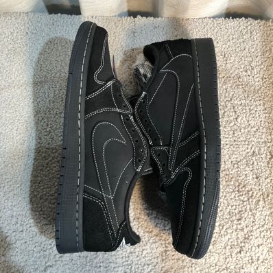 Travis Scott × Nike Air Jordan 1 Low OG SP "Black Phantom"