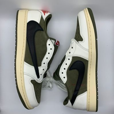 Travis Scott × Nike Air Jordan 1 Low OG SP "Reverse Olive"
