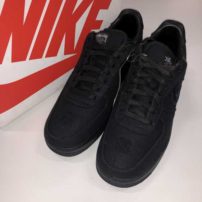 Stussy × Nike Air Force 1 Low "Triple Black"