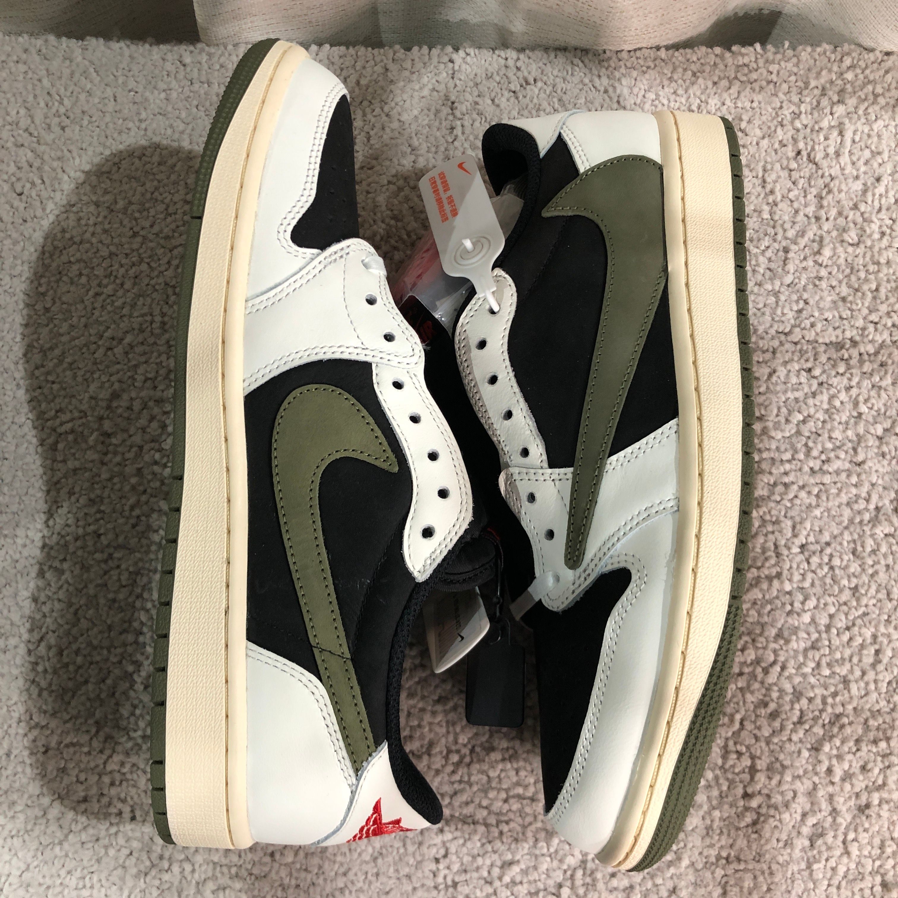 Travis Scott × Nike Women's Air Jordan 1 Low OG "Medium Olive"