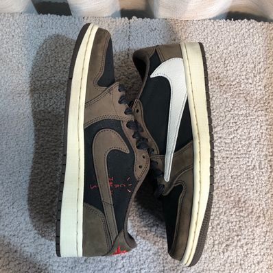 Travis Scott × Nike Air Jordan 1 Low OG SP-T "Black/Dark Mocha"