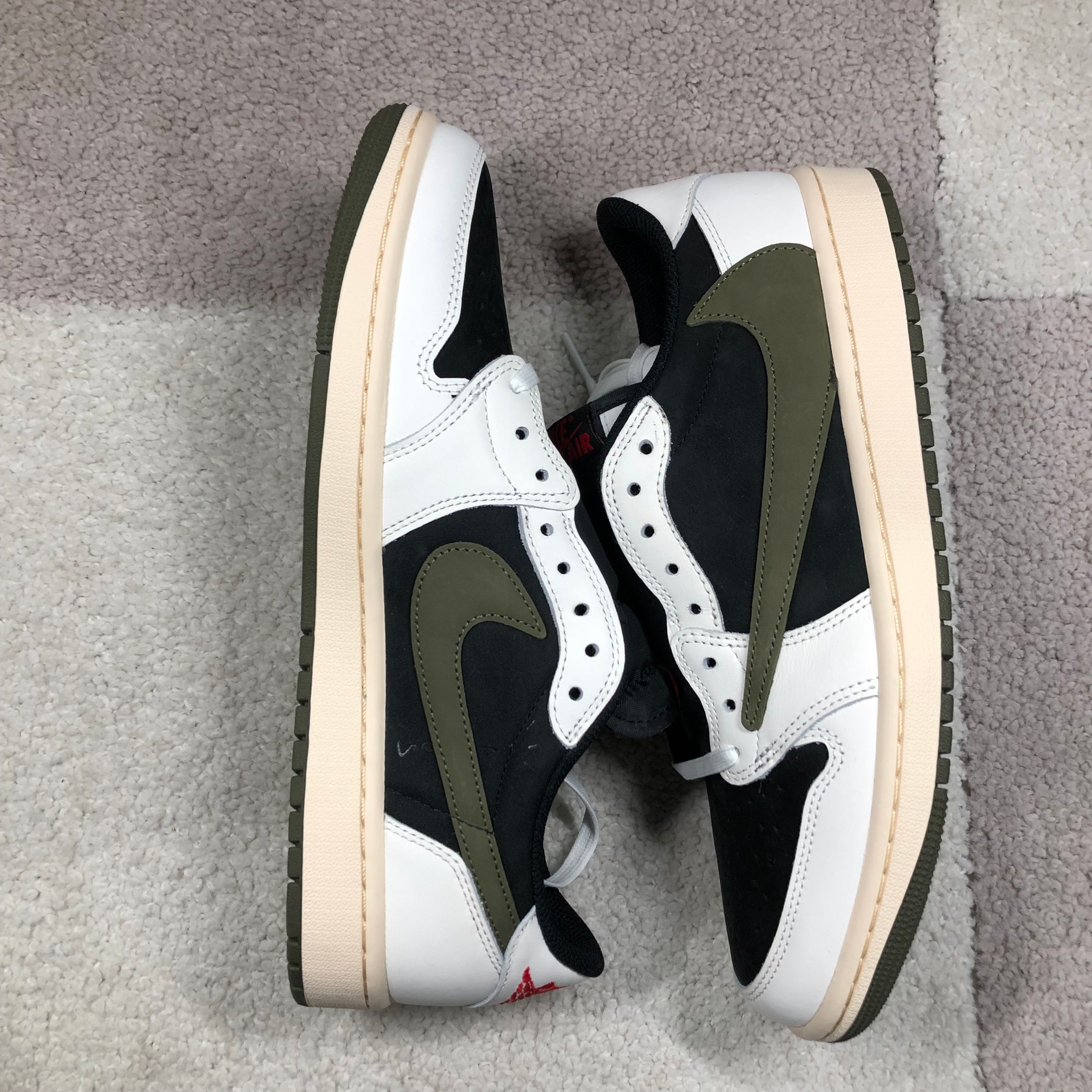 Travis Scott × Nike Women's Air Jordan 1 Low OG "Medium Olive"