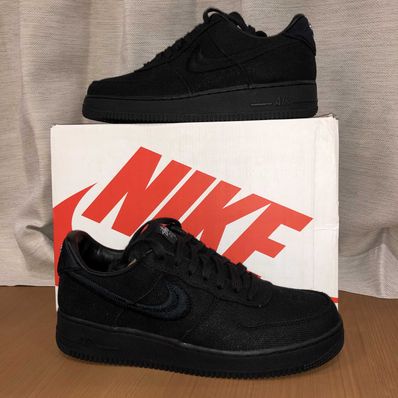 Stussy × Nike Air Force 1 Low "Triple Black"