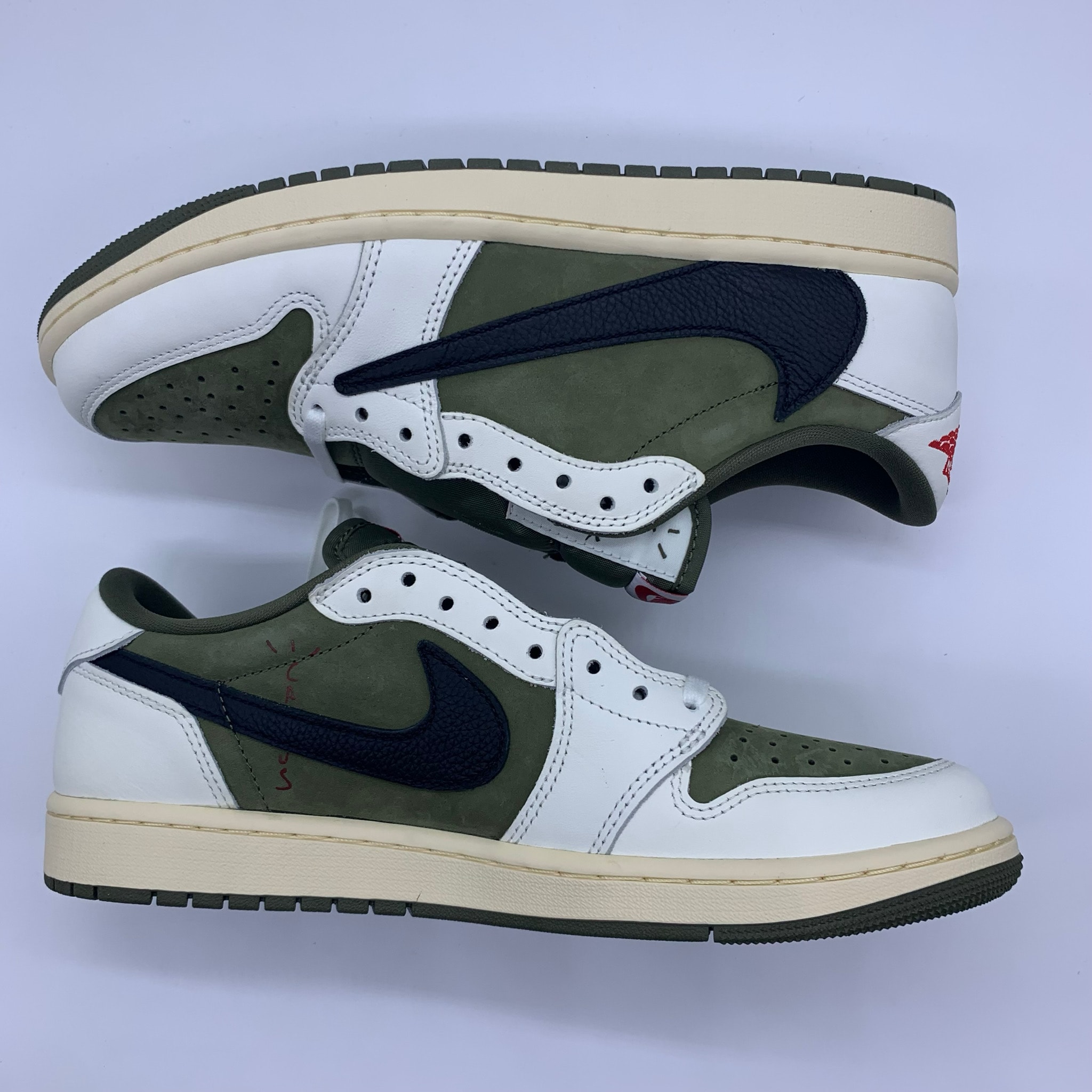 Travis Scott × Nike Air Jordan 1 Low OG SP "Reverse Olive"