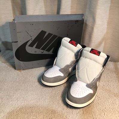Nike GS Air Jordan 1 Retro High OG "Black and Smoke Grey"
