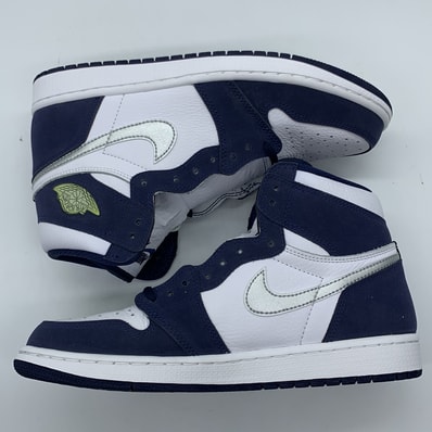 Nike Air Jordan 1 High OG CO.JP "White/Midnight Navy" (2020) (Standard Box)