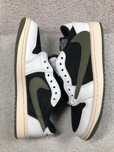 Travis Scott × Nike Women's Air Jordan 1 Low OG "Medium Olive"