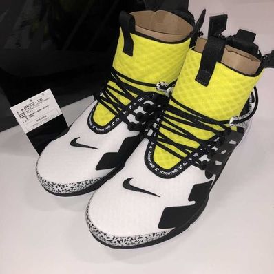 ACRONYM × Nike Air Presto Mid "White/Black/Dynamic Yellow"