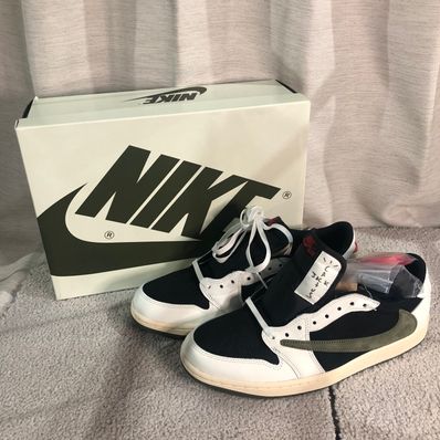 Travis Scott × Nike Women's Air Jordan 1 Low OG "Medium Olive"