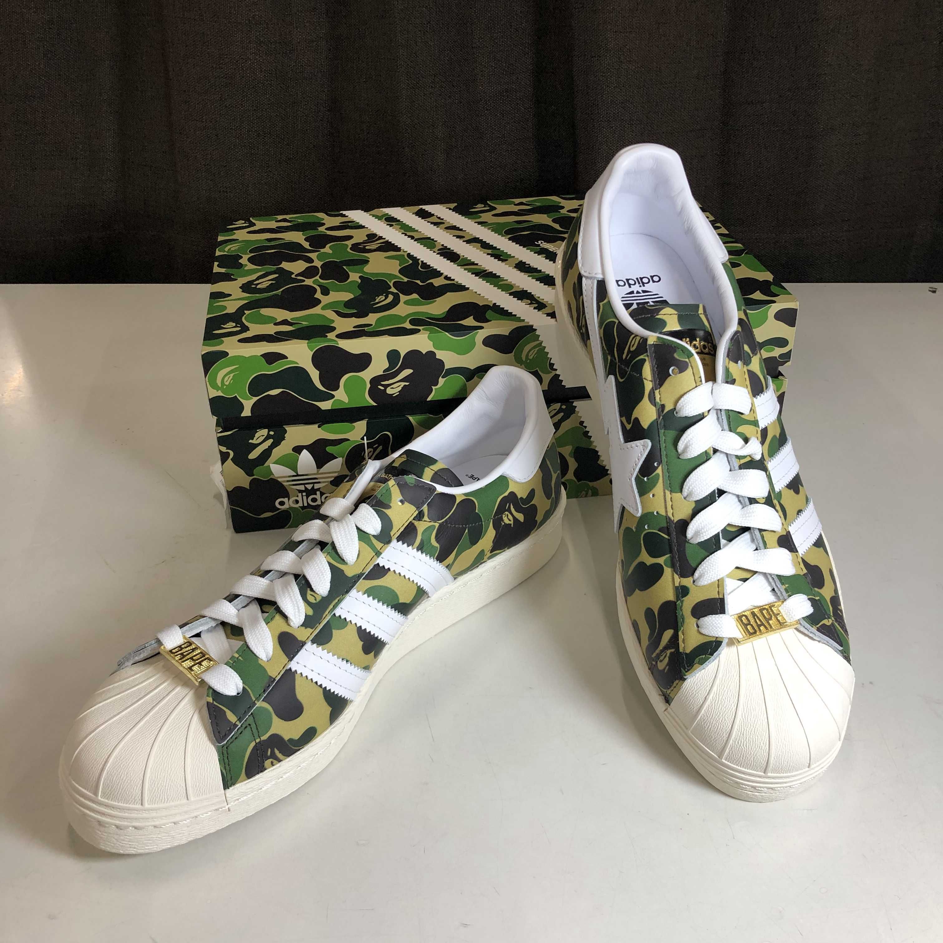 A BATHING APE®︎ × adidas Superstar 80's "Green Camo"