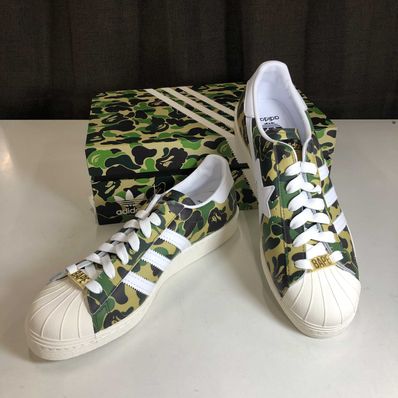 A BATHING APE®︎ × adidas Superstar 80's "Green Camo"