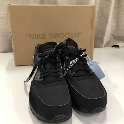 Off-White × Nike Air Max 90 "Black/Black-Cone-White"